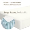 image:imageBella Coterie  Luxury Bamboo Viscose Crib Sheet  Organically Grown  Cooling for Better Sleep  Ultra Soft  Hypoallergenic  Deep Pocket Fitted Sheet for Crib amp Toddler Mattress WhiteIvory