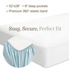 image:imageBella Coterie  Luxury Bamboo Viscose Crib Sheet  Organically Grown  Cooling for Better Sleep  Ultra Soft  Hypoallergenic  Deep Pocket Fitted Sheet for Crib amp Toddler Mattress WhiteWhite