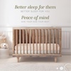 image:imageBella Coterie  Luxury Bamboo Viscose Crib Sheet  Organically Grown  Cooling for Better Sleep  Ultra Soft  Hypoallergenic  Deep Pocket Fitted Sheet for Crib amp Toddler Mattress WhiteChampagne