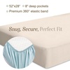 image:imageBella Coterie  Luxury Bamboo Viscose Crib Sheet  Organically Grown  Cooling for Better Sleep  Ultra Soft  Hypoallergenic  Deep Pocket Fitted Sheet for Crib amp Toddler Mattress WhiteChampagne