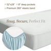 image:imageBella Coterie  Luxury Bamboo Viscose Crib Sheet  Organically Grown  Cooling for Better Sleep  Ultra Soft  Hypoallergenic  Deep Pocket Fitted Sheet for Crib amp Toddler Mattress WhiteGrey Mist