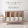 image:imageBella Coterie  Luxury Bamboo Viscose Crib Sheet  Organically Grown  Cooling for Better Sleep  Ultra Soft  Hypoallergenic  Deep Pocket Fitted Sheet for Crib amp Toddler Mattress WhiteSea Glass