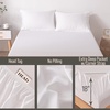 image:imageBella Coterie  Luxury Bamboo Viscose Queen Size Fitted Sheet Only  Organically Grown  Cooling For Hot Sleepers  Ultra Soft  18 Deep Pocket  With Corner Straps IvoryWhite