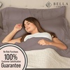 image:imageBella Coterie  Luxury Bamboo Viscose Queen Size Fitted Sheet Only  Organically Grown  Cooling For Hot Sleepers  Ultra Soft  18 Deep Pocket  With Corner Straps IvoryMocha