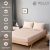 image:imageBella Coterie  Luxury Bamboo Viscose Queen Size Fitted Sheet Only  Organically Grown  Cooling For Hot Sleepers  Ultra Soft  18 Deep Pocket  With Corner Straps IvoryChampagne
