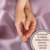 image:imageBella Coterie  Luxury Bamboo Viscose Queen Size Fitted Sheet Only  Organically Grown  Cooling For Hot Sleepers  Ultra Soft  18 Deep Pocket  With Corner Straps IvoryLilac