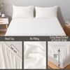 image:imageBella Coterie  Luxury Bamboo Viscose Queen Size Fitted Sheet Only  Organically Grown  Cooling For Hot Sleepers  Ultra Soft  18 Deep Pocket  With Corner Straps IvoryIvory