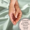 image:imageBella Coterie  Luxury Bamboo Viscose Queen Size Flat Sheet Only  1 Piece  Organically Grown  Cooling for Hot Sleepers  Ultra Soft  Oversized Sea GlassSea Glass