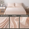 image:imageBella Coterie  Luxury Bamboo Viscose Queen Size Flat Sheet Only  1 Piece  Organically Grown  Cooling for Hot Sleepers  Ultra Soft  Oversized Sea GlassChampagne