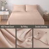 image:imageBella Coterie  Luxury Bamboo Viscose Standard Size Pillowcase Set  Organically Grown  Cooling For Hot Sleepers  Ultra Soft  Hypoallergenic  2 Pillowcases WhiteDusty Rose