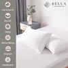 image:imageBella Coterie  Luxury Bamboo Viscose Standard Size Pillowcase Set  Organically Grown  Cooling For Hot Sleepers  Ultra Soft  Hypoallergenic  2 Pillowcases WhiteWhite