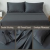 image:imageBella Coterie  Luxury Bamboo Viscose Standard Size Pillowcase Set  Organically Grown  Cooling For Hot Sleepers  Ultra Soft  Hypoallergenic  2 Pillowcases WhiteCharcoal Grey