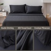 image:imageBella Coterie  Luxury Bamboo Viscose Standard Size Pillowcase Set  Organically Grown  Cooling For Hot Sleepers  Ultra Soft  Hypoallergenic  2 Pillowcases WhiteBlack