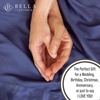 image:imageBella Coterie  Luxury Bamboo Viscose Standard Size Pillowcase Set  Organically Grown  Cooling For Hot Sleepers  Ultra Soft  Hypoallergenic  2 Pillowcases WhiteTwilight Blue