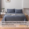 image:imageBella Coterie  Luxury Bamboo Viscose Standard Size Pillowcase Set  Organically Grown  Cooling For Hot Sleepers  Ultra Soft  Hypoallergenic  2 Pillowcases WhiteSlate Blue