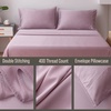 image:imageBella Coterie  Luxury Bamboo Viscose Standard Size Pillowcase Set  Organically Grown  Cooling For Hot Sleepers  Ultra Soft  Hypoallergenic  2 Pillowcases WhiteLilac