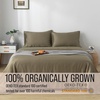 image:imageBella Coterie  Luxury Bamboo Viscose Standard Size Pillowcase Set  Organically Grown  Cooling For Hot Sleepers  Ultra Soft  Hypoallergenic  2 Pillowcases WhiteOilve