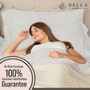 image:imageBella Coterie  Luxury Bamboo Viscose Standard Size Pillowcase Set  Organically Grown  Cooling For Hot Sleepers  Ultra Soft  Hypoallergenic  2 Pillowcases WhiteGrey Mist