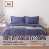 image:imageBella Coterie  Luxury Bamboo Viscose Standard Size Pillowcase Set  Organically Grown  Cooling For Hot Sleepers  Ultra Soft  Hypoallergenic  2 Pillowcases WhiteTwilight Blue