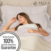 image:imageBella Coterie  Luxury Bamboo Viscose Standard Size Pillowcase Set  Organically Grown  Cooling For Hot Sleepers  Ultra Soft  Hypoallergenic  2 Pillowcases WhiteDune
