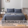 image:imageBella Coterie  Luxury Bamboo Viscose Standard Size Pillowcase Set  Organically Grown  Cooling For Hot Sleepers  Ultra Soft  Hypoallergenic  2 Pillowcases WhiteSlate Blue
