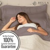 image:imageBella Coterie  Luxury Bamboo Viscose Standard Size Pillowcase Set  Organically Grown  Cooling For Hot Sleepers  Ultra Soft  Hypoallergenic  2 Pillowcases WhiteMocha