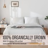 image:imageBella Coterie  Luxury Bamboo Viscose Standard Size Pillowcase Set  Organically Grown  Cooling For Hot Sleepers  Ultra Soft  Hypoallergenic  2 Pillowcases WhiteStriped Coastal Blue
