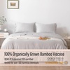 image:imageBella Coterie  Luxury Bamboo Viscose Standard Size Pillowcase Set  Organically Grown  Cooling For Hot Sleepers  Ultra Soft  Hypoallergenic  2 Pillowcases WhiteGrey Mist