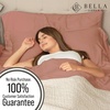 image:imageBella Coterie  Luxury Bamboo Viscose Standard Size Pillowcase Set  Organically Grown  Cooling For Hot Sleepers  Ultra Soft  Hypoallergenic  2 Pillowcases WhiteRaisin
