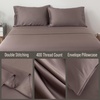 image:imageBella Coterie  Luxury Bamboo Viscose Standard Size Pillowcase Set  Organically Grown  Cooling For Hot Sleepers  Ultra Soft  Hypoallergenic  2 Pillowcases WhiteMocha