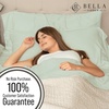 image:imageBella Coterie  Luxury Bamboo Viscose Standard Size Pillowcase Set  Organically Grown  Cooling For Hot Sleepers  Ultra Soft  Hypoallergenic  2 Pillowcases WhiteSea Glass