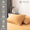 image:imageBella Coterie  Luxury Bamboo Viscose Standard Size Pillowcase Set  Organically Grown  Cooling For Hot Sleepers  Ultra Soft  Hypoallergenic  2 Pillowcases WhiteMarigold