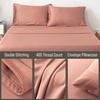 image:imageBella Coterie  Luxury Bamboo Viscose Standard Size Pillowcase Set  Organically Grown  Cooling For Hot Sleepers  Ultra Soft  Hypoallergenic  2 Pillowcases WhiteRaisin