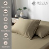 image:imageBella Coterie  Luxury Bamboo Viscose Standard Size Pillowcase Set  Organically Grown  Cooling For Hot Sleepers  Ultra Soft  Hypoallergenic  2 Pillowcases WhiteOilve