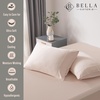 image:imageBella Coterie  Luxury Bamboo Viscose Standard Size Pillowcase Set  Organically Grown  Cooling For Hot Sleepers  Ultra Soft  Hypoallergenic  2 Pillowcases WhiteChampagne