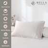 image:imageBella Coterie  Luxury Bamboo Viscose Standard Size Pillowcase Set  Organically Grown  Cooling For Hot Sleepers  Ultra Soft  Hypoallergenic  2 Pillowcases WhiteVanilla Cream