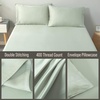 image:imageBella Coterie  Luxury Bamboo Viscose Standard Size Pillowcase Set  Organically Grown  Cooling For Hot Sleepers  Ultra Soft  Hypoallergenic  2 Pillowcases WhiteSea Glass