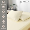 image:imageBella Coterie  Luxury Bamboo Viscose Standard Size Pillowcase Set  Organically Grown  Cooling For Hot Sleepers  Ultra Soft  Hypoallergenic  2 Pillowcases WhiteLemonade