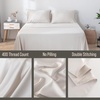 image:imageBella Coterie  Luxury Bamboo Viscose Standard Size Pillowcase Set  Organically Grown  Cooling For Hot Sleepers  Ultra Soft  Hypoallergenic  2 Pillowcases WhiteVanilla Cream