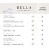 image:imageBella Coterie  Luxury Bamboo Viscose Standard Size Pillowcase Set  Organically Grown  Cooling For Hot Sleepers  Ultra Soft  Hypoallergenic  2 Pillowcases WhiteSea Glass