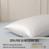 image:imageBella Coterie  Luxury Silk Pillowcase for Hair and Skin  King Size  30 Momme  100 Pure 6A Mulberry Silk  Super Soft  Perfectly Plush  Zipper Closure WhiteWhite