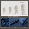 image:imageBella Coterie  Luxury Silk Pillowcase for Hair and Skin  King Size  30 Momme  100 Pure 6A Mulberry Silk  Super Soft  Perfectly Plush  Zipper Closure WhiteNavy