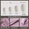 image:imageBella Coterie  Luxury Silk Pillowcase for Hair and Skin  King Size  30 Momme  100 Pure 6A Mulberry Silk  Super Soft  Perfectly Plush  Zipper Closure WhiteLilac