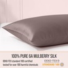 image:imageBella Coterie  Luxury Silk Pillowcase for Hair and Skin  King Size  30 Momme  100 Pure 6A Mulberry Silk  Super Soft  Perfectly Plush  Zipper Closure WhiteMocha