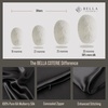 image:imageBella Coterie  Luxury Silk Pillowcase for Hair and Skin  King Size  30 Momme  100 Pure 6A Mulberry Silk  Super Soft  Perfectly Plush  Zipper Closure WhiteJet Black