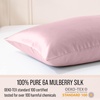 image:imageBella Coterie  Luxury Silk Pillowcase for Hair and Skin  King Size  30 Momme  100 Pure 6A Mulberry Silk  Super Soft  Perfectly Plush  Zipper Closure WhitePink Peony