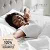 image:imageBella Coterie  Luxury Silk Pillowcase for Hair and Skin  King Size  30 Momme  100 Pure 6A Mulberry Silk  Super Soft  Perfectly Plush  Zipper Closure WhiteIvory