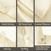 image:imageBella Coterie Luxury Bamboo Viscose King Size Sheet Set  Organically Grown  Cooling  Ultra Soft amp Breathable  18 Deep Pocket w Corner Straps  Hypoallergenic White19  Lemonade