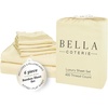 image:imageBella Coterie Luxury Bamboo Viscose King Size Sheet Set  Organically Grown  Cooling  Ultra Soft amp Breathable  18 Deep Pocket w Corner Straps  Hypoallergenic White19  Lemonade