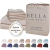 image:imageBella Coterie Luxury Bamboo Viscose King Size Sheet Set  Organically Grown  Cooling  Ultra Soft amp Breathable  18 Deep Pocket w Corner Straps  Hypoallergenic White02  Dune